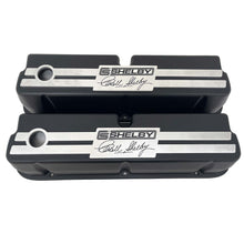 Load image into Gallery viewer, Ford 289,351W Tall CS Shelby Logo Valve Covers - Billet Top - Black