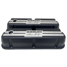 Load image into Gallery viewer, Ford 289,351W Tall CS Shelby Logo Valve Covers - Billet Top - Black