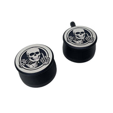 Load image into Gallery viewer, F-U Skeleton Billet Valve Cover Breather &amp; PCV Valve - Sanded Top - Black