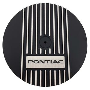 Pontiac Logo 14" Round Air Cleaner Kit - Black