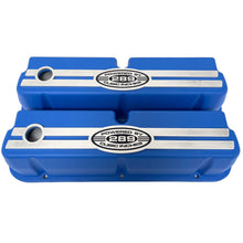 Load image into Gallery viewer, Ford Small Block 289 Tall Valve Covers - Oval Billet - Blue