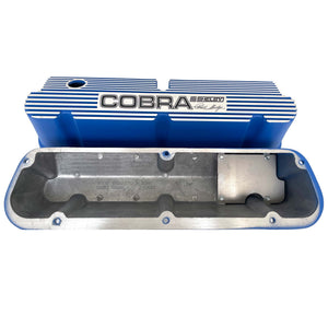 Ford Small Block Pentroof COBRA C.S. Shelby Valve Covers - Blue