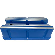 Load image into Gallery viewer, Ford Small Block Pentroof All-Finned Valve Covers - Blue