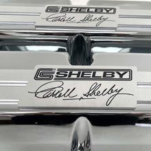 Load image into Gallery viewer, Ford 289,351W Tall CS Shelby Logo Valve Covers - Billet Top - Polished