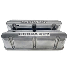 Load image into Gallery viewer, Ford Small Block Pentroof COBRA 427 Valve Covers - Polished