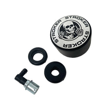 Load image into Gallery viewer, F-U Skeleton Die-Cast Aluminum Breather &amp; Small PCV Valve - Black