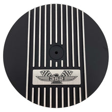 Load image into Gallery viewer, Ford FE 352 American Eagle 14&quot; Finned Air Cleaner Kit - Black