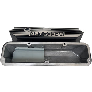 Ford FE Tall Valve Covers - Long Plate - Black