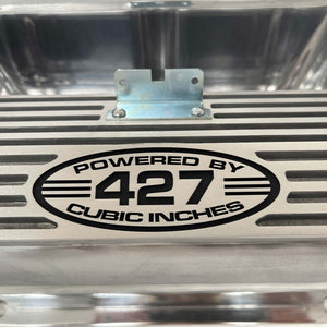 Ford FE Tall Powered By 427 Valve Covers - Polished