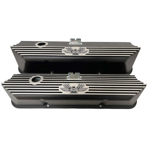 Ford FE Tall 406 American Eagle Valve Covers - Black
