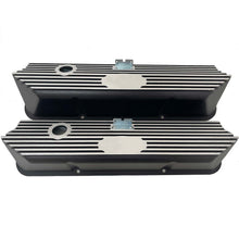 Load image into Gallery viewer, Ford FE Tall Valve Covers - Oval Plate - Custom Logo - Black