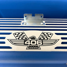 Load image into Gallery viewer, Ford FE Tall 406 American Eagle Valve Covers - Blue