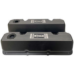 Ford 351 Cleveland - Pantera De Tomaso - Finned Valve Covers - Black