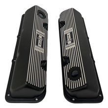 Load image into Gallery viewer, Ford 351 Cleveland - Pantera De Tomaso - Finned Valve Covers - Black