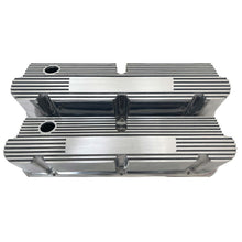 Load image into Gallery viewer, Ford Small Block Pentroof Finned Valve Covers - Custom - Polished