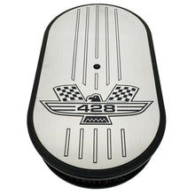 Load image into Gallery viewer, Ford 428 American Eagle - 15" Oval Air Cleaner Kit - Silver