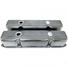 Load image into Gallery viewer, Mopar 383, 400, 440 Finned Valve Covers - Die-Cast Aluminum - Polished