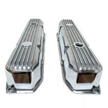 Load image into Gallery viewer, Mopar 383, 400, 440 Finned Valve Covers - Die-Cast Aluminum - Polished