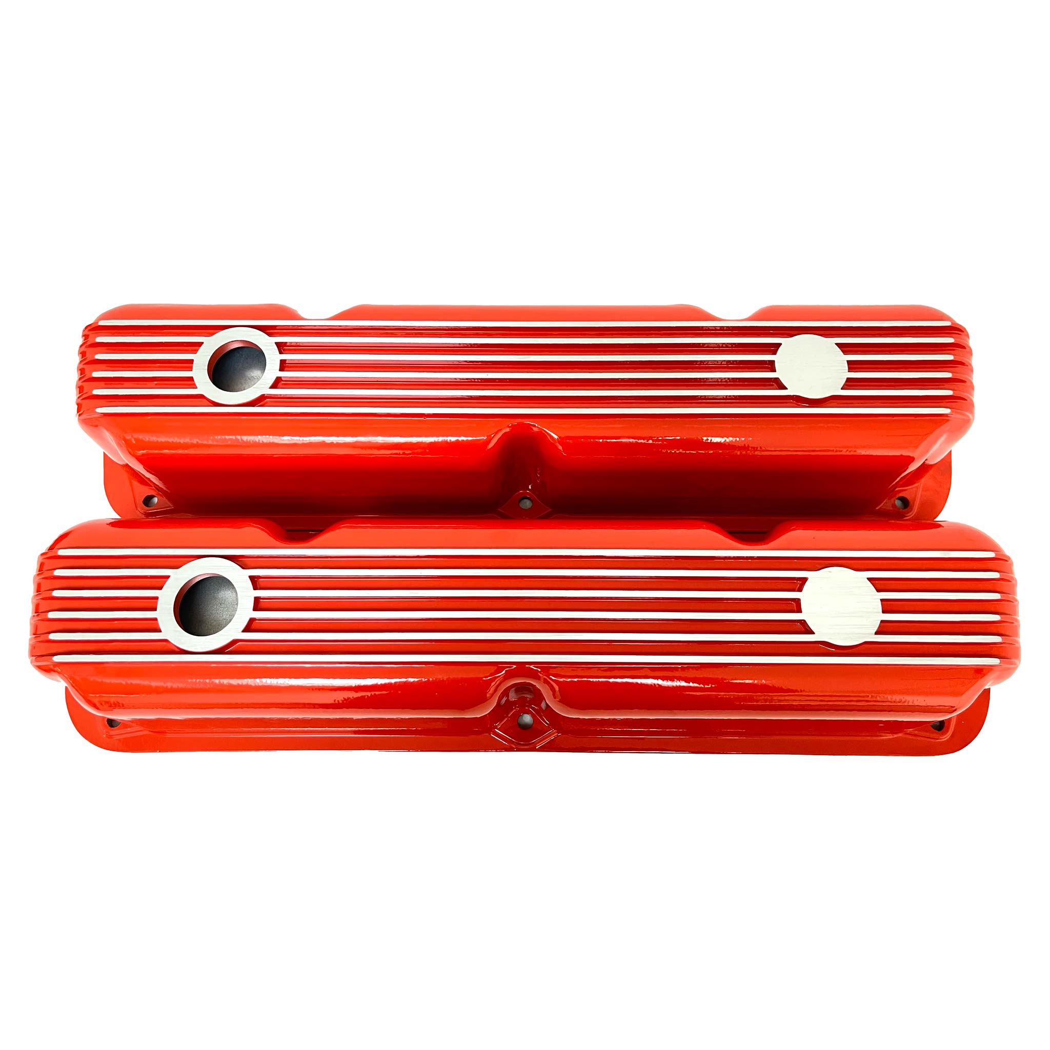 Mopar 318, 340, 360 All Finned Valve Covers - Die-Cast Aluminum