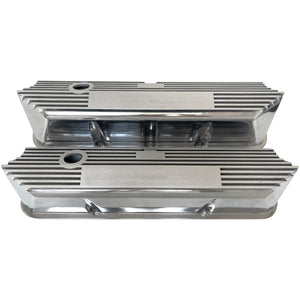 Ford FE Tall - Valve Covers - Long Plate - Polished