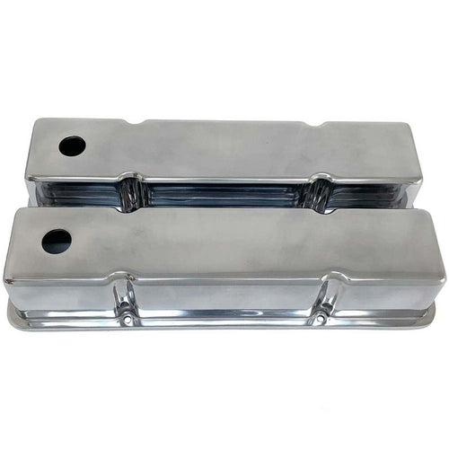 Small Block Chevy Tall Valve Covers - Custom - Polished