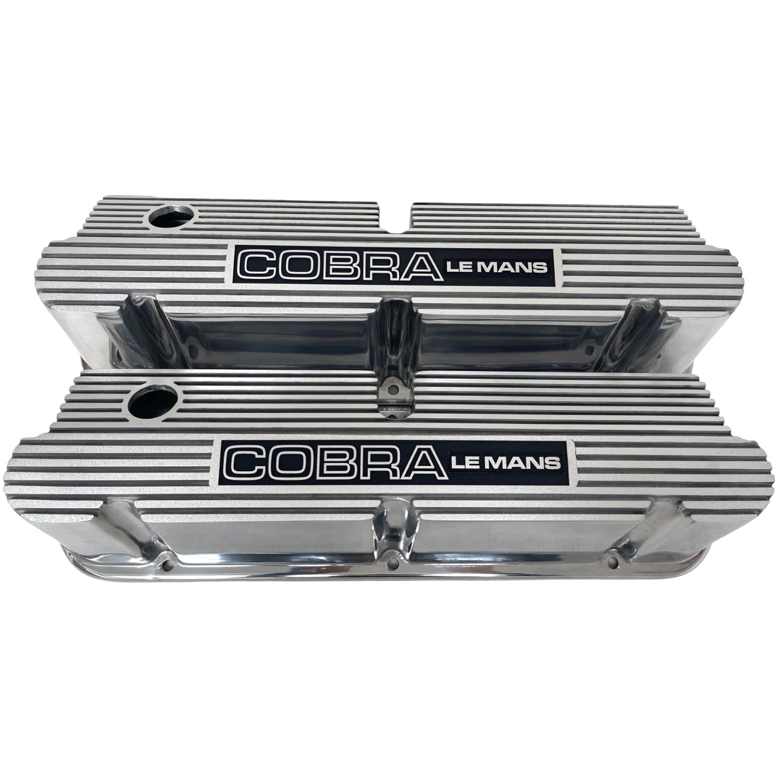 Ford Small Block Pentroof Cobra Le Mans Valve Covers - Polished