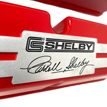 Load image into Gallery viewer, Ford 289,351W Tall CS Shelby Logo Valve Covers - Billet Top - Red