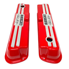 Load image into Gallery viewer, Ford 289,351W Tall CS Shelby Logo Valve Covers - Billet Top - Red