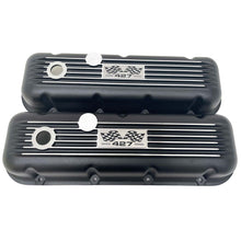 Load image into Gallery viewer, Big Block Chevy 427 Flag Logo Valve Covers - Black