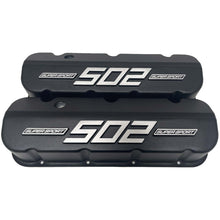 Load image into Gallery viewer, Big Block Chevy 502 Super Sport - RAISED LOGO - Tall Valve Covers - Black