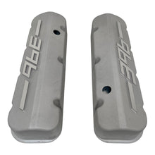 Load image into Gallery viewer, Big Block Chevy 396 - RAISED LOGO - Tall Valve Covers - Bead Blast