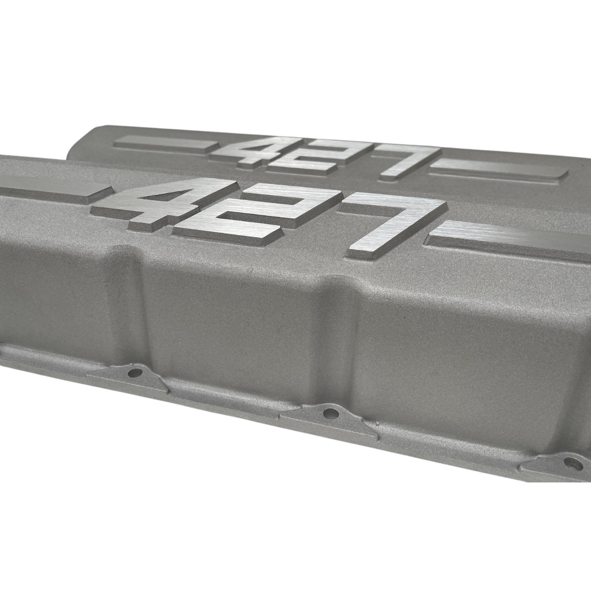Big Block Chevy 427 - RAISED LOGO - Tall Valve Covers - Bead Blast ...