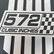 Load image into Gallery viewer, Chevy 572 Cubic Inches 15" Oval Billet Top Air Cleaner Kit - Black