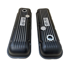 Load image into Gallery viewer, Big Block Chevy Super Sport Flag Logo Valve Covers &amp; 13" Air Cleaner - Black