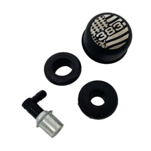 Load image into Gallery viewer, 383 Flag Valve Cover Breather &amp; Small PCV Valve - Black