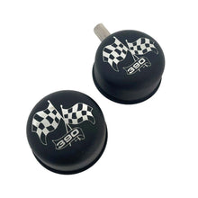 Load image into Gallery viewer, FE 390 Checkered Flag Valve Cover Breather &amp; PCV Breather - Black