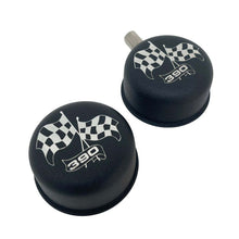 Load image into Gallery viewer, FE 390 Checkered Flag Valve Cover Breather &amp; PCV Breather - Black