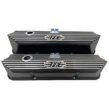 Load image into Gallery viewer, Ford FE Tall FE Silver Logo Valve Covers - Black
