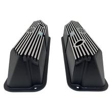 Load image into Gallery viewer, Ford FE Tall FE Silver Logo Valve Covers - Black