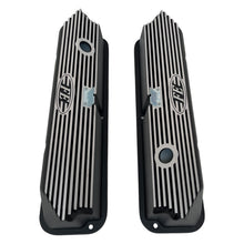 Load image into Gallery viewer, Ford FE Tall FE Silver Logo Valve Covers - Black