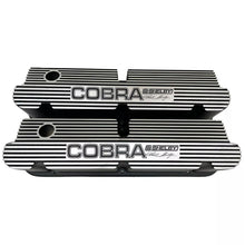 Load image into Gallery viewer, Ford Small Block Pentroof COBRA C.S. Shelby Logo Valve Covers - Black