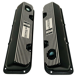 Ford 351 Cleveland - De Tomaso - Finned Valve Covers - Black