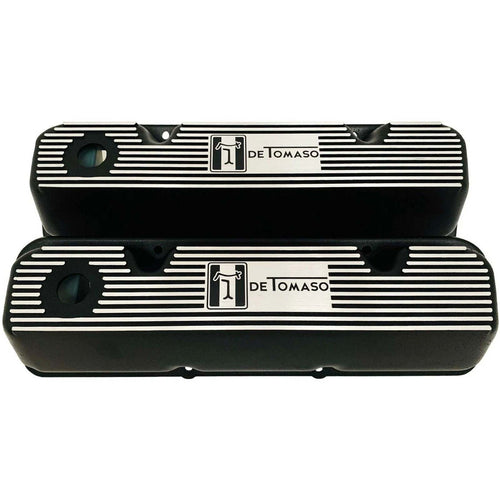 Ford 351 Cleveland - De Tomaso - Finned Valve Covers - Black
