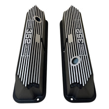 Load image into Gallery viewer, Ford FE Tall Powered By 352 Valve Covers - Long Plate - Black