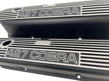 Load image into Gallery viewer, Ford FE Tall 427 Cobra Valve Covers - Open Letter - Black