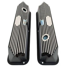 Load image into Gallery viewer, Ford FE Tall Valve Covers - Oval Plate - Custom Logo - Black