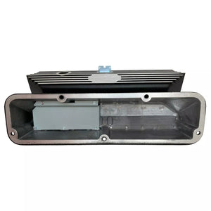 Ford FE Tall Valve Covers - Oval Plate - Custom Logo - Black