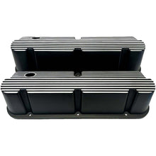 Load image into Gallery viewer, Ford Small Block Pentroof All-Finned Valve Covers - Black