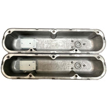 Load image into Gallery viewer, Mopar 318, 340, 360 Finned Valve Covers - Die-Cast - Custom - Black