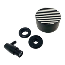 Load image into Gallery viewer, Die-Cast Aluminum Narrow Fin Breather &amp; Billet PCV Valve - Black